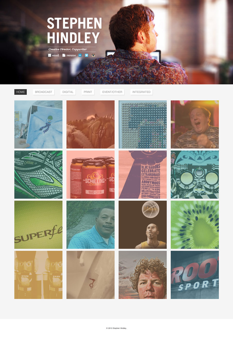 Website Developed for Marketing Copywriter and Creative Director