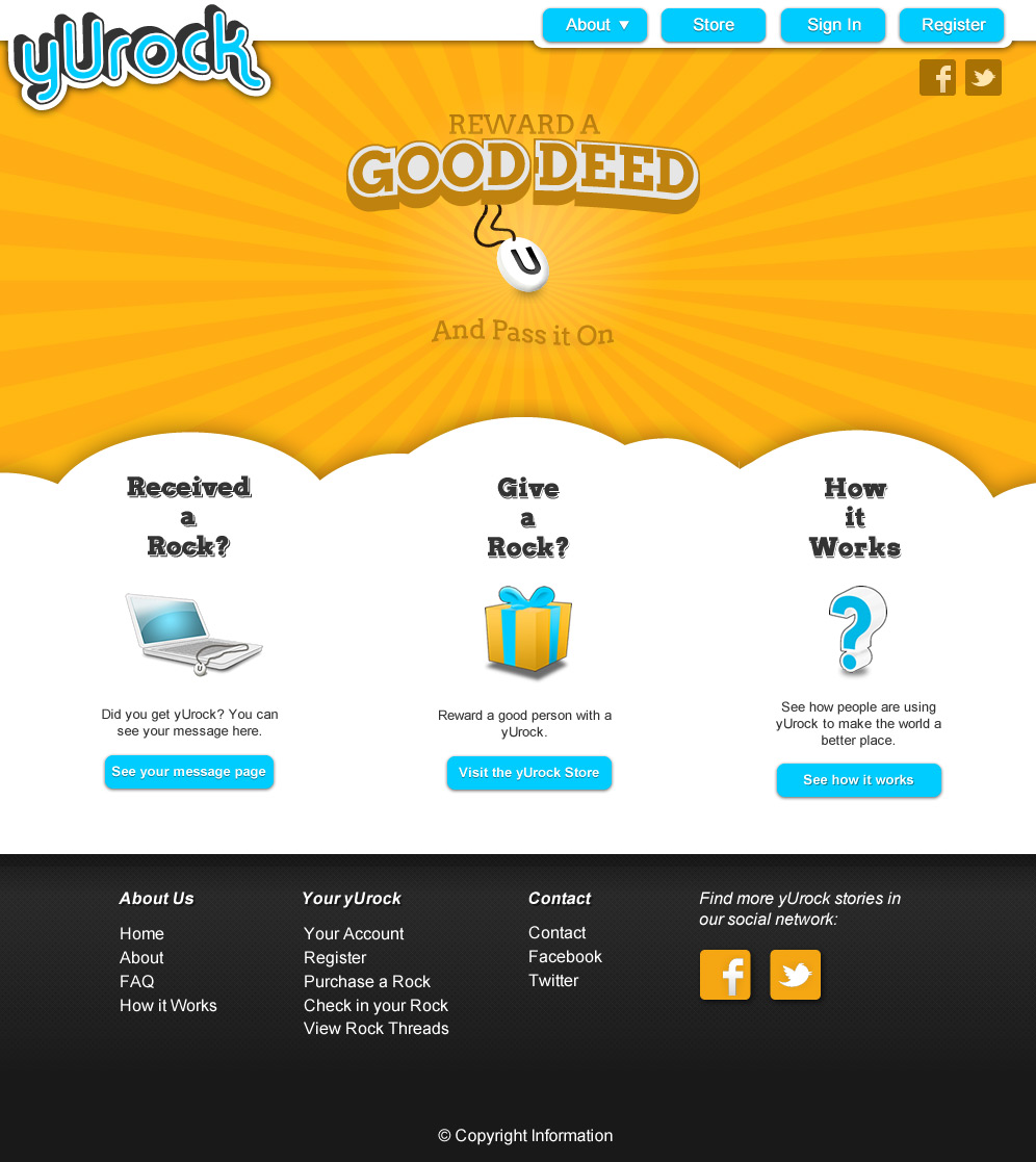 yUrock.com website design